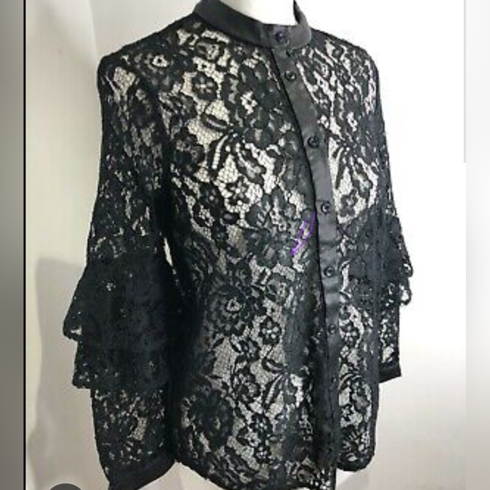 Black lace top